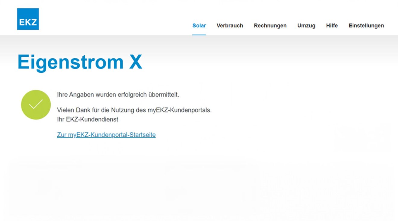 Anleitung EKZ Eigenstrom X