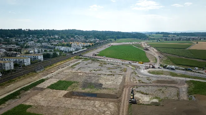 Drohnenbild von Bassersdorf