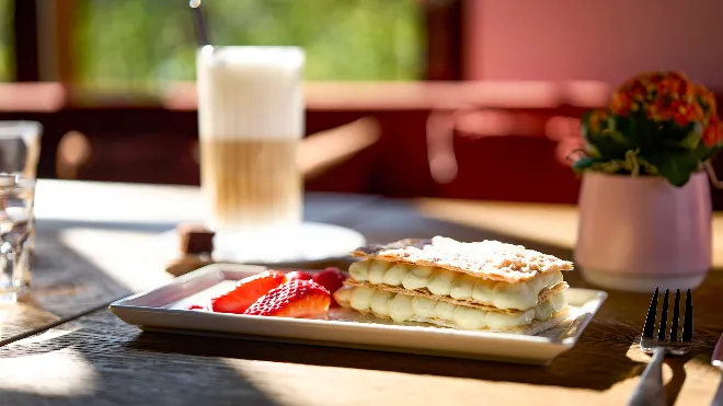 Eine Crèmeschnitte der Schifflände