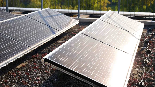 Solarpanels auf dem Dach