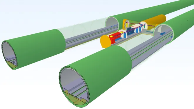 Brüttenertunnel Querschnitt