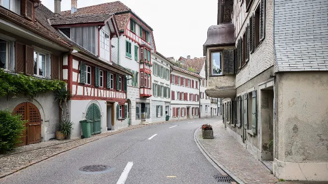 Die Seestrasse in Berlingen