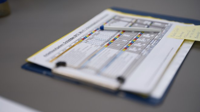 Der Schichtplan der Betriebsführungsstelle