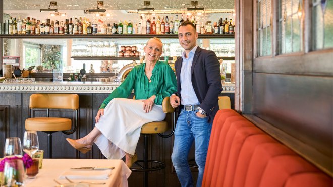 Inhaberin Kris Rüedi und General Manager Alex Barbu