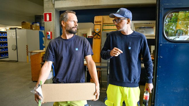 Toni Börner im Einsatz in der Zentrale