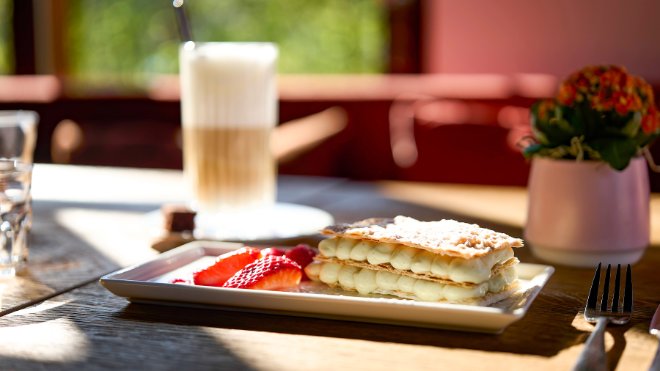 Eine Crèmeschnitte der Schifflände
