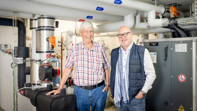 Gernot Kopriwa mit Immobilienverwalter Philipp Chappuis