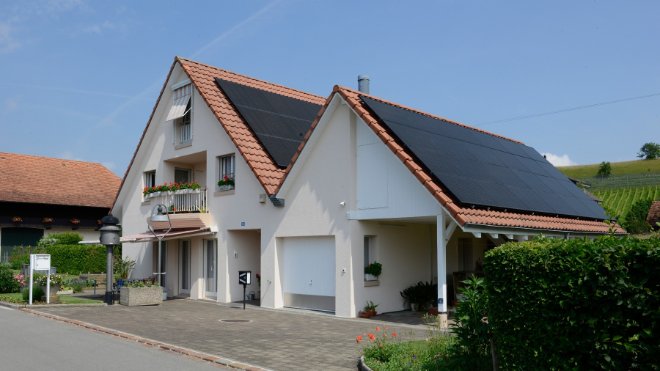 Einfamilienhaus mit Solaranlage
