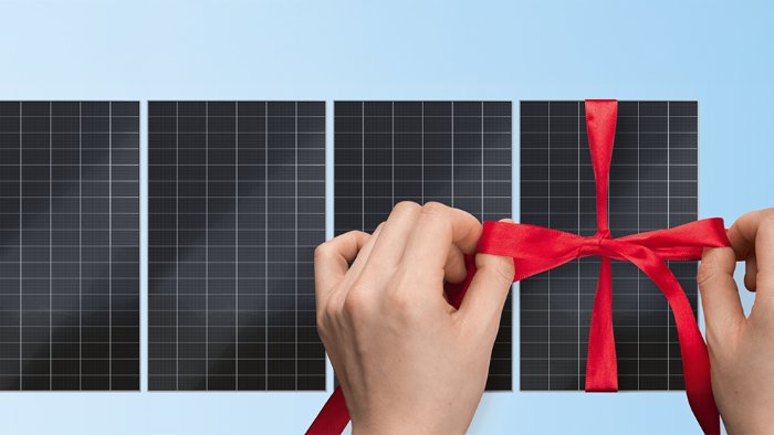 Jedes 4. Solarpanel geschenkt